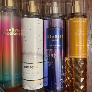 Bundle of 4 bath and body works fragrance mists:) send offers!